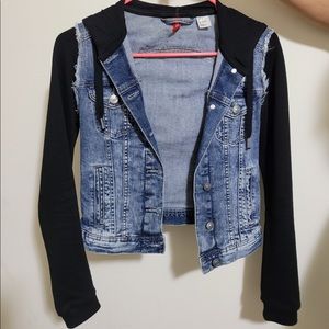 Denim Sweater Jacket